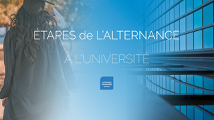 Les étapes de l'alternance à l'université