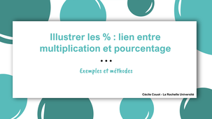 Illustrer les pourcentages : lien entre multiplication et %